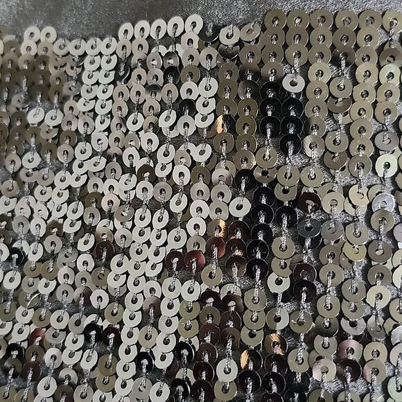 Express Black Oversized Dolman Sleeve Blouse W/ Black Sequins, M - Picture 6 of 9